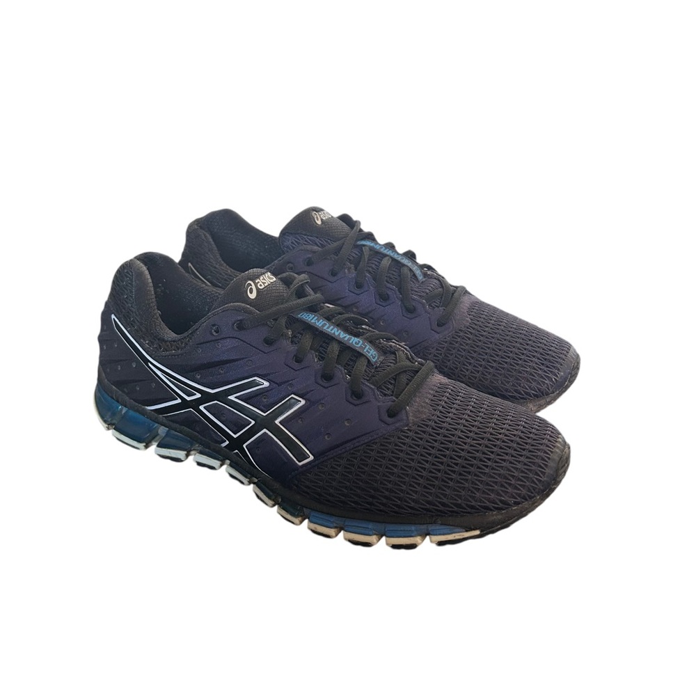 ASICS Gel-Quantum 180 2 Men's Black Blue T6G2N Running Shoes Size 10
